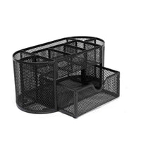 Metal Mesh Desk Organizer with Drawer