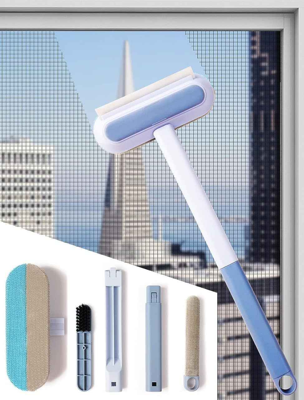 4-in-1 Mosquito Net & Screen Cleaning Brush