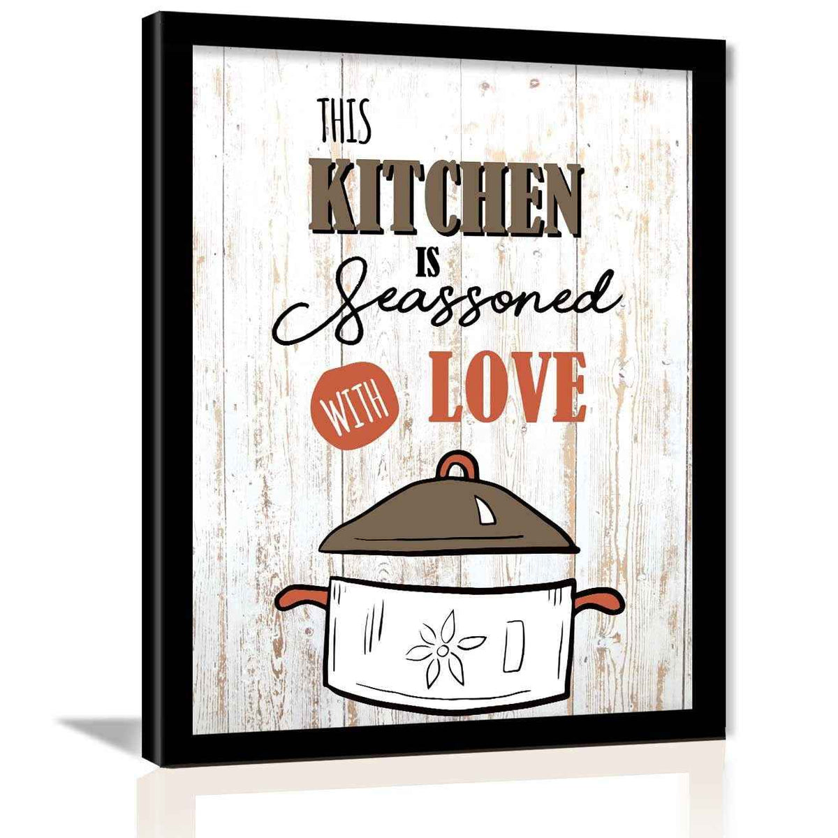Kitchen Food Quotes Framed Wall Decor Poster