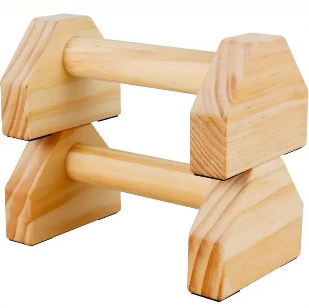 Classic Wooden Push Up Bars Set of 2
