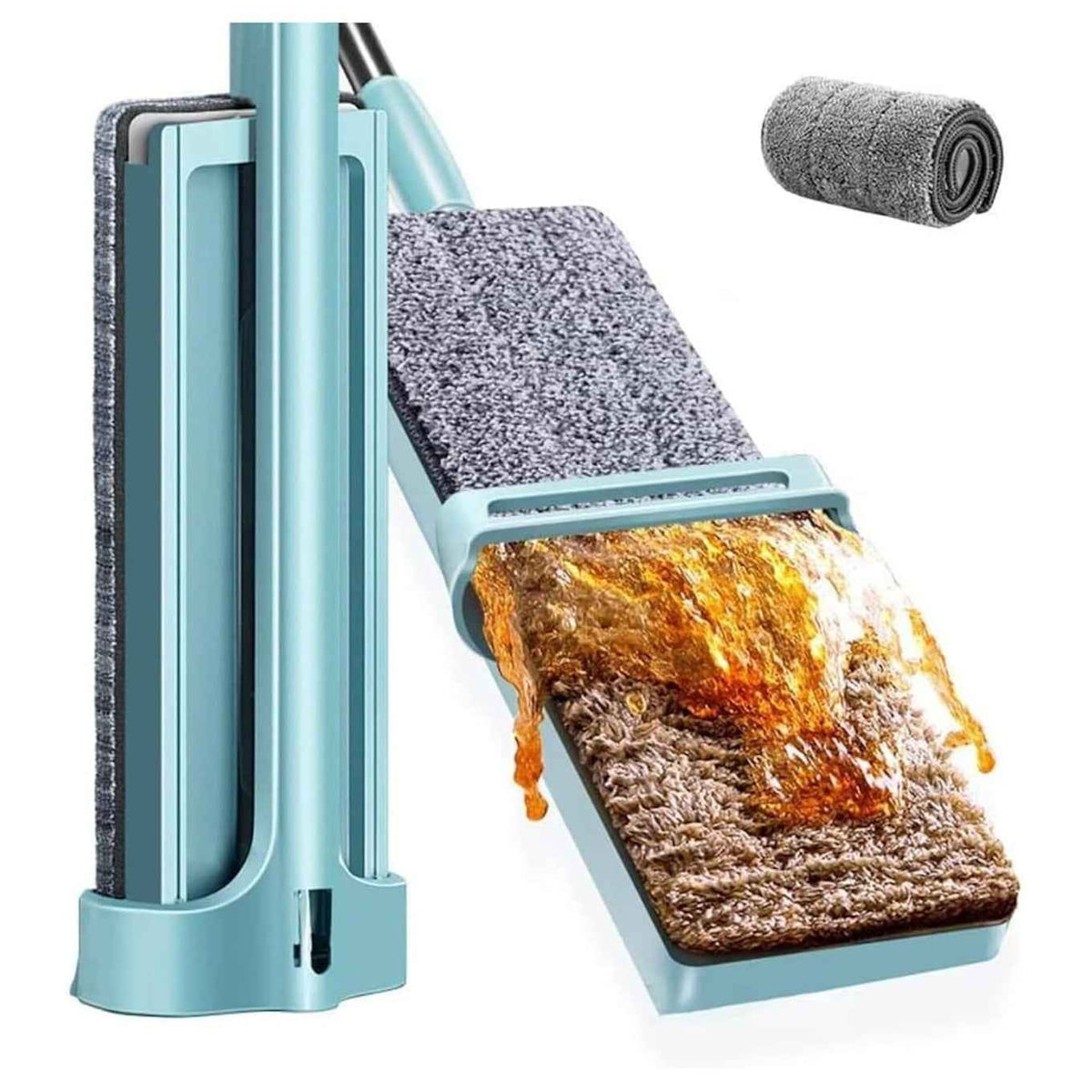 Flat Microfiber Squeeze Mop for Floor Cleaning