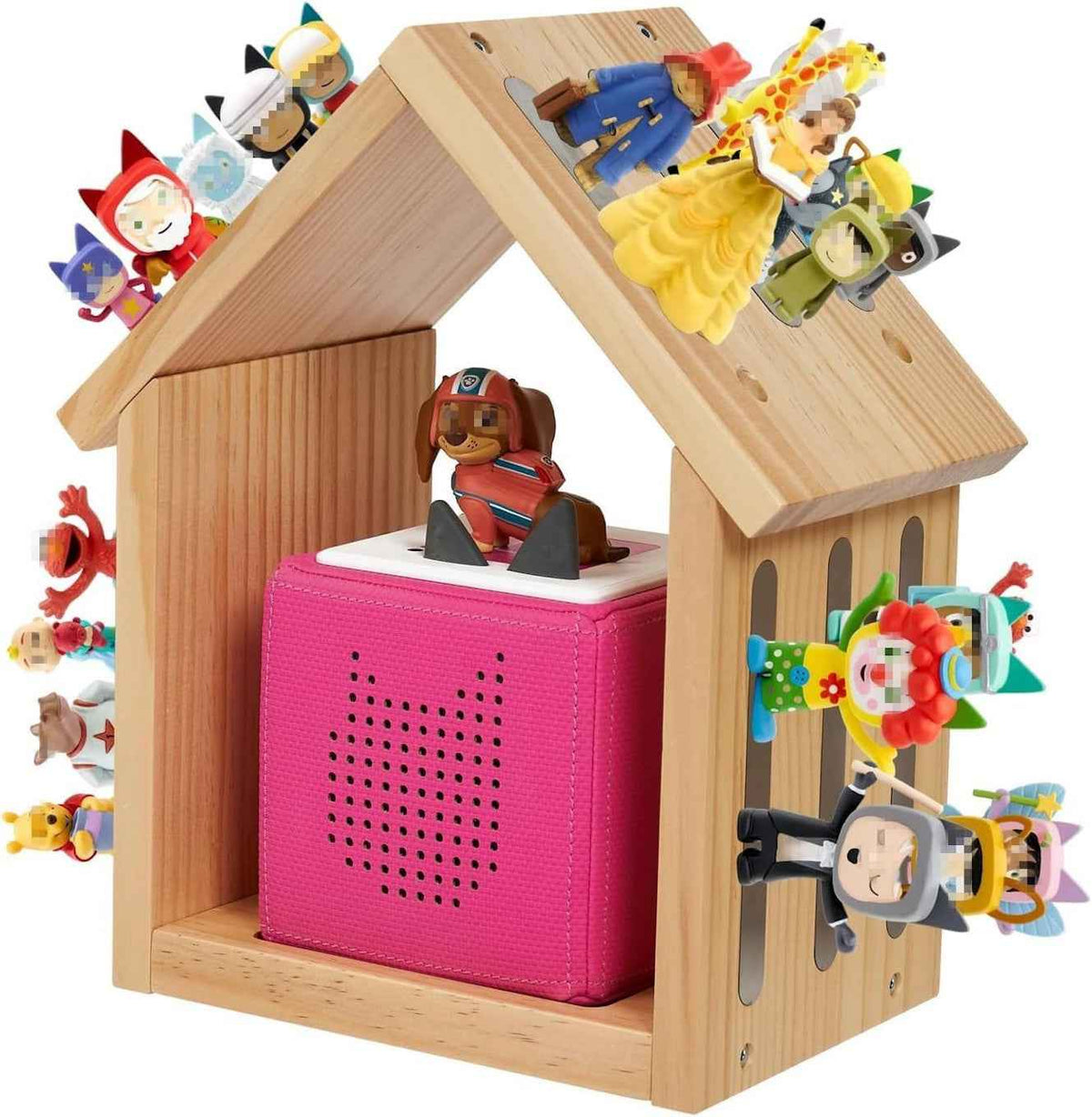 Wooden Tonie Storage Floating Wall Shelf
