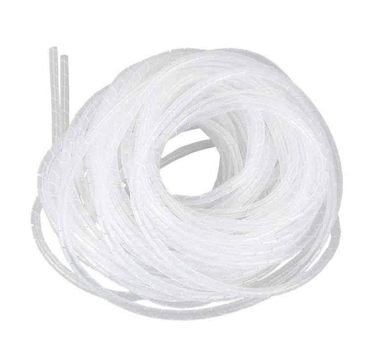 White Spiral Wire Sleeve Wrap 25 Meter 9mm