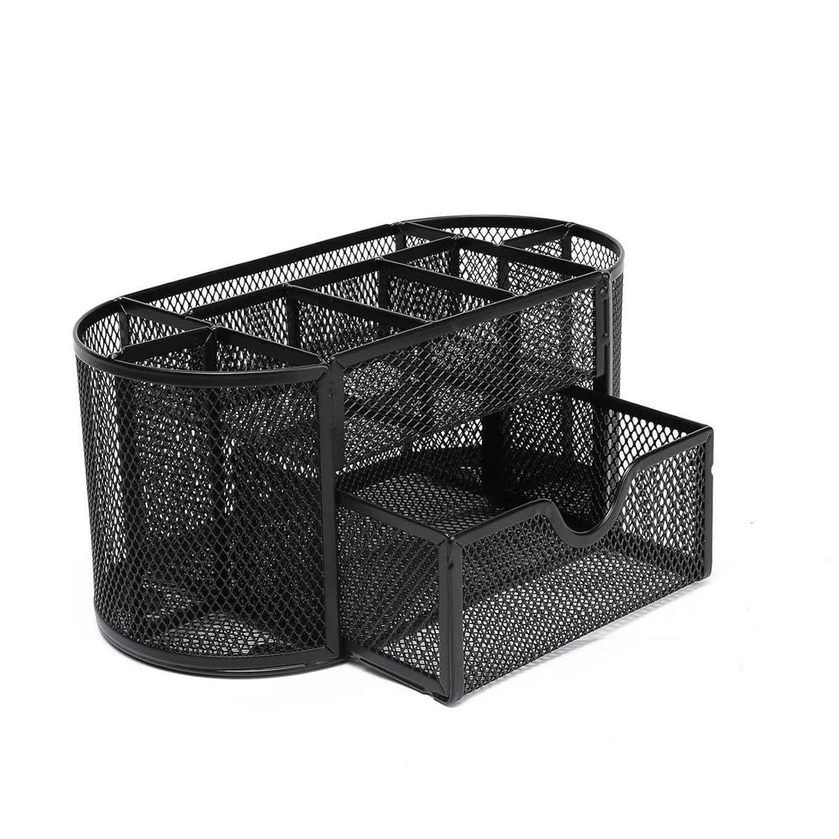 Metal Mesh Desk Organizer with Drawer