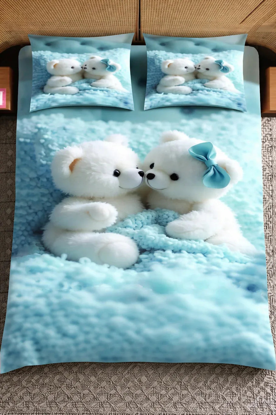 Sweet Teddy Dreams Bedsheet