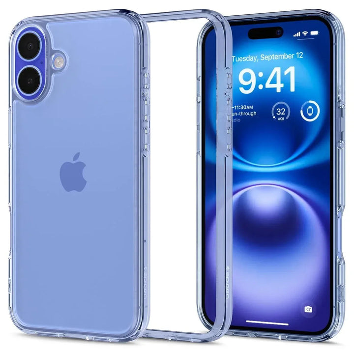 Back Cover Case Compatible with iPhone 16 (Sky Crystal) - Snagva