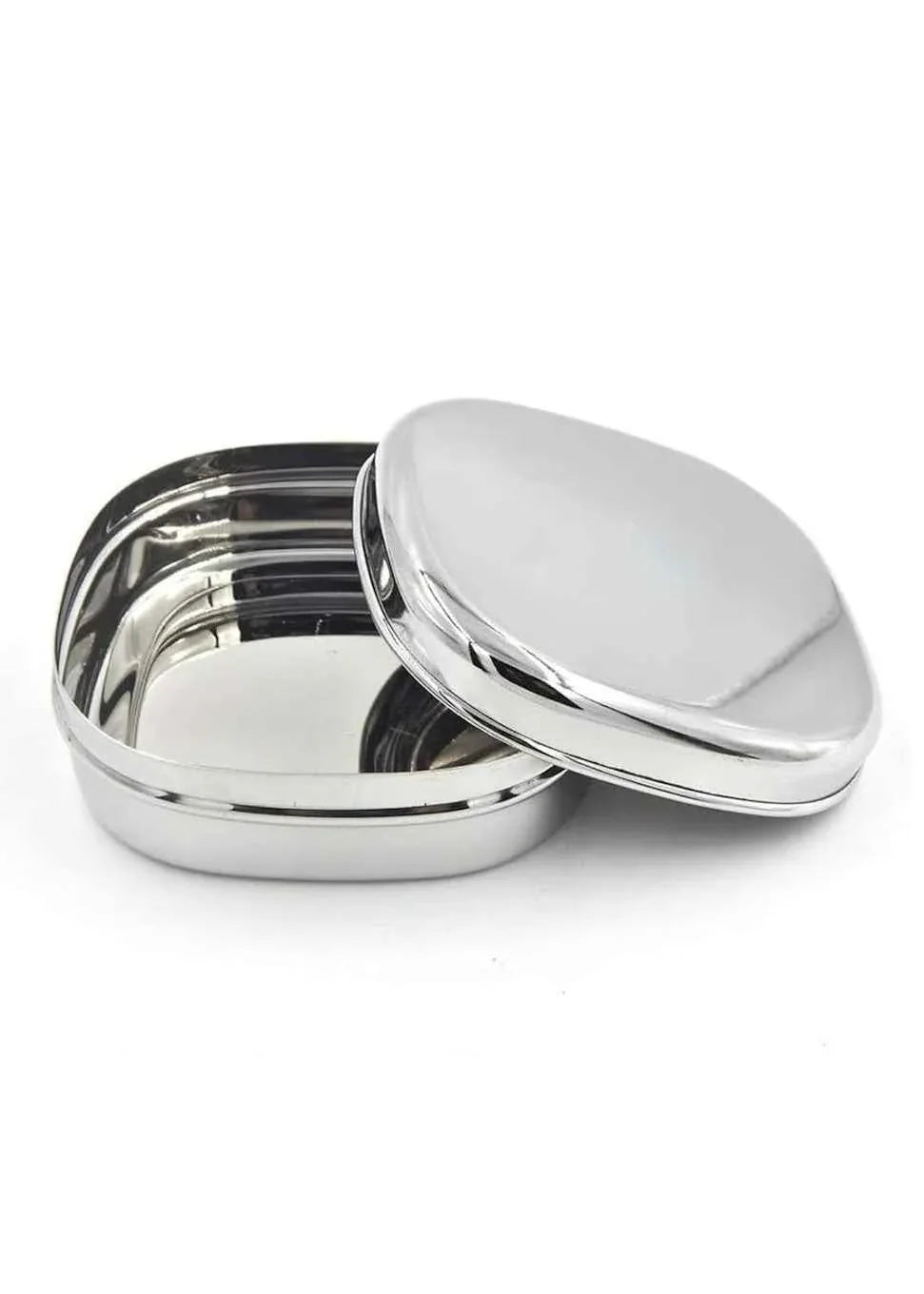Sleek Square Stainless Steel Lunch Box 450ml