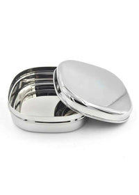 Sleek Square Stainless Steel Lunch Box 450ml