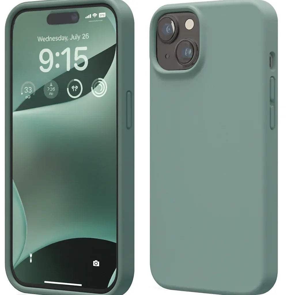 Silicone Case for iPhone 13/14-Dust Green - Snagva
