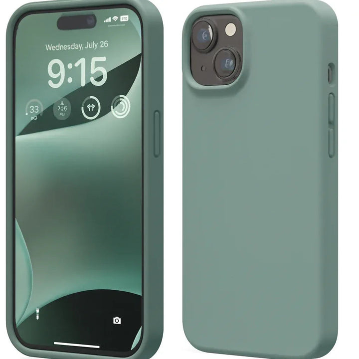 Silicone Case for iPhone 13/14-Dust Green - Snagva