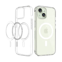 Clear Magnetic Case for iPhone 15 (Magsafe) - Snagva