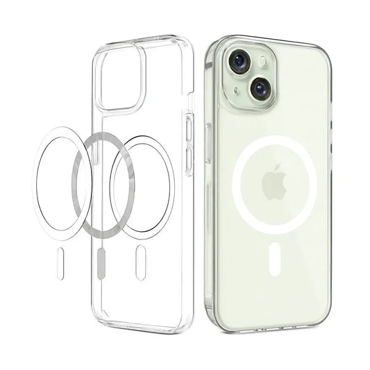 Clear Magnetic Case for iPhone 15 (Magsafe)