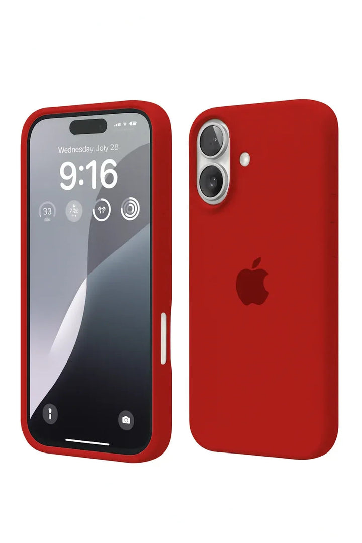 Silicone Case for iPhone 16-Maroon - Snagva