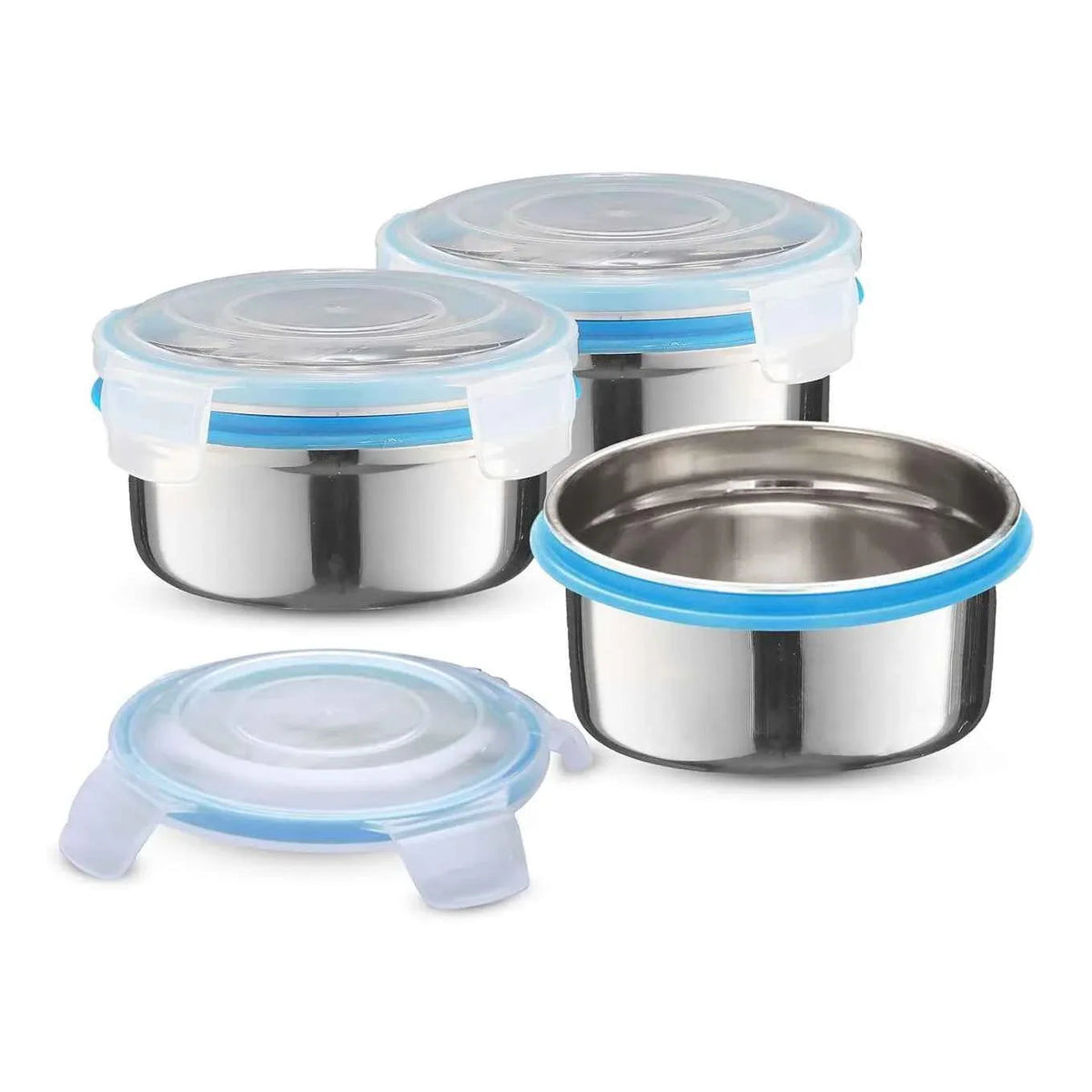 Clip N Close Stainless Steel Lunch Box Set of 3