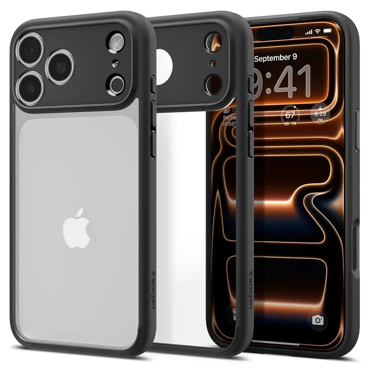 Back Cover Case Compatible with iPhone 17 Pro (Matte Black) - Snagva
