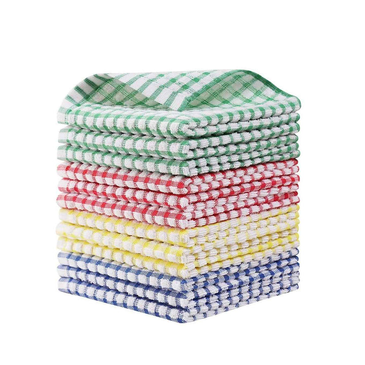 Cotton Kitchen Dish Cloths Set of 12