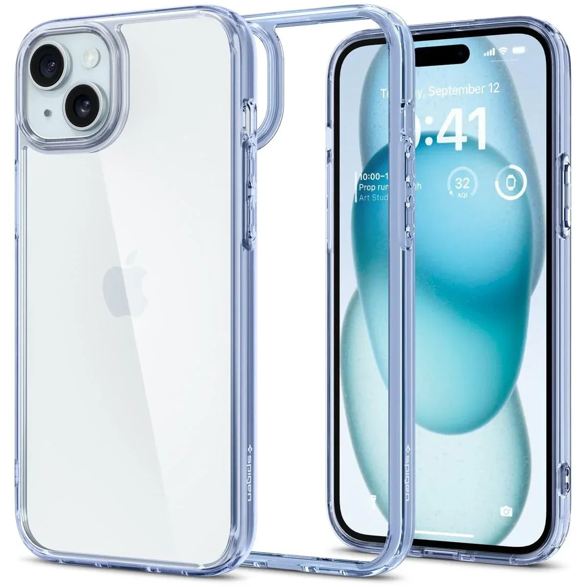 Back Cover Case Compatible with iPhone 15 (Sky Crystal) - Snagva