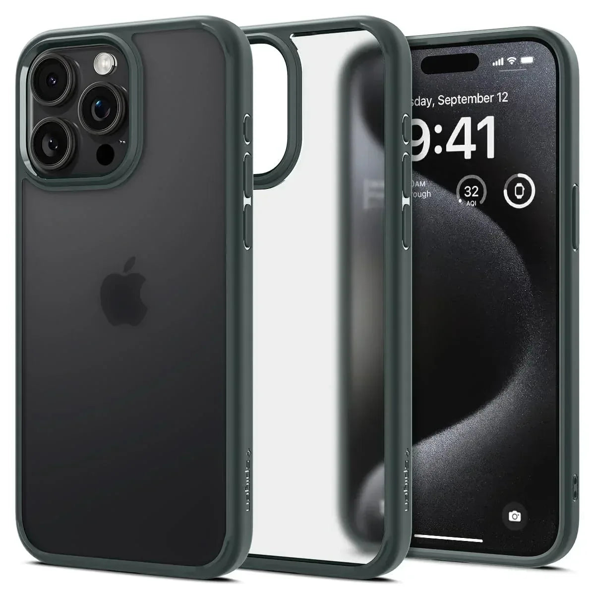 Back Cover Case Compatible with iPhone 15 Pro (Frost Green) - Snagva