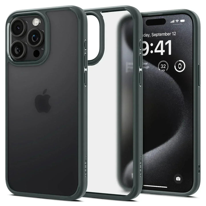 Back Cover Case Compatible with iPhone 15 Pro (Frost Green) - Snagva