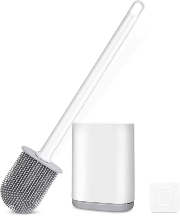 Silicone Toilet Brush with Wall Mounted Holder