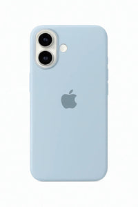 Silicone Case for iPhone 16-Sky Blue - Snagva