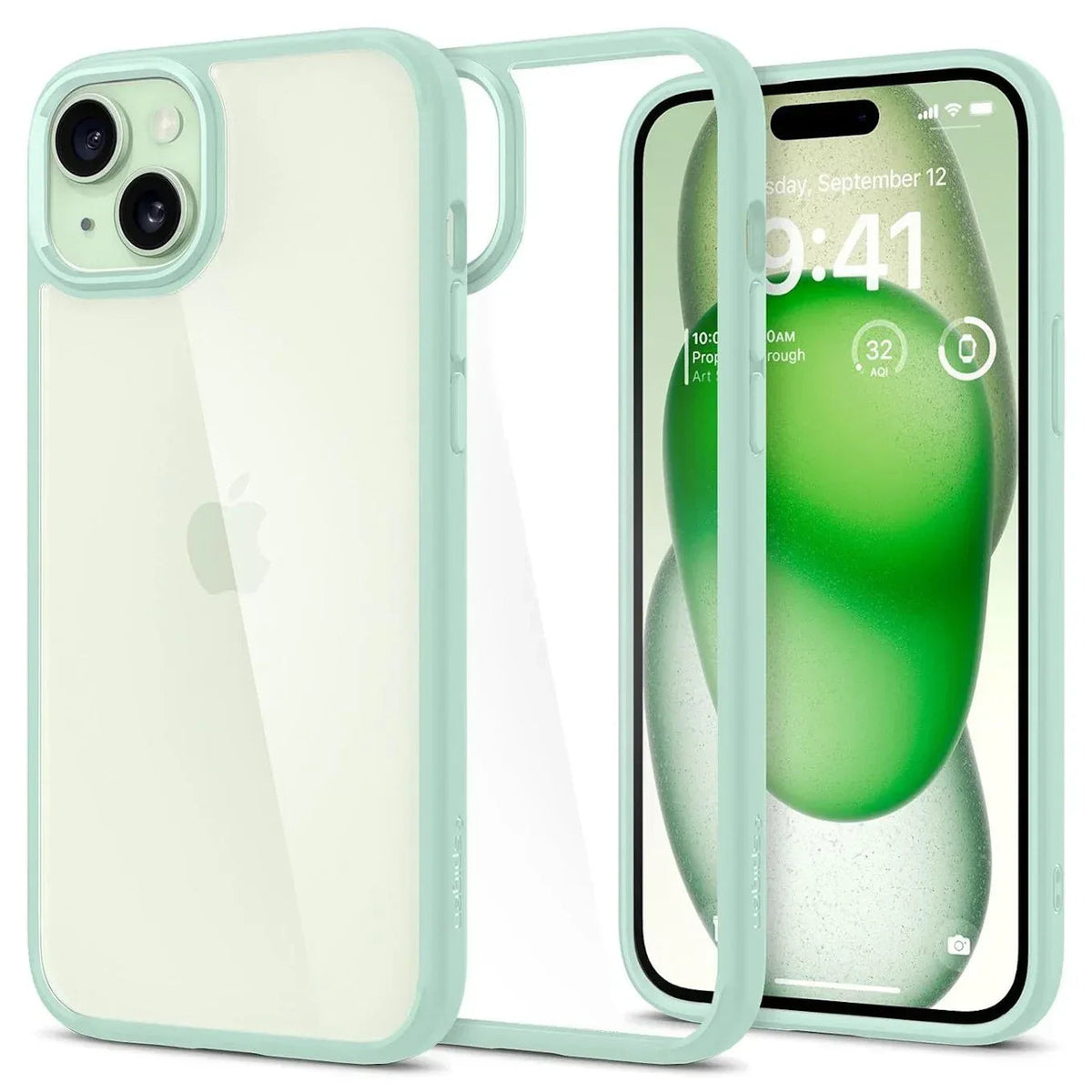 Back Cover Case Compatible with iPhone 15 (Apple Green) - Snagva