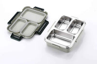 Insulated 3 Compartment Stainless Steel Lunch Box