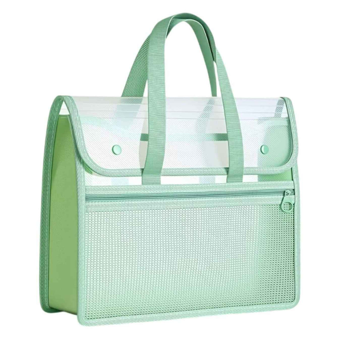 Transparent Zipper Document Folder Bag