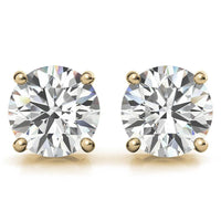 4.00 CTW AGI Certified Lab Grown Diamond Stud Earrings in 14K White or