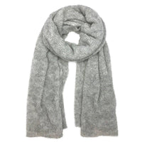 Gray Ultra Plush Alpaca Scarf - Snagva