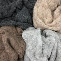 Gray Ultra Plush Alpaca Scarf - Snagva