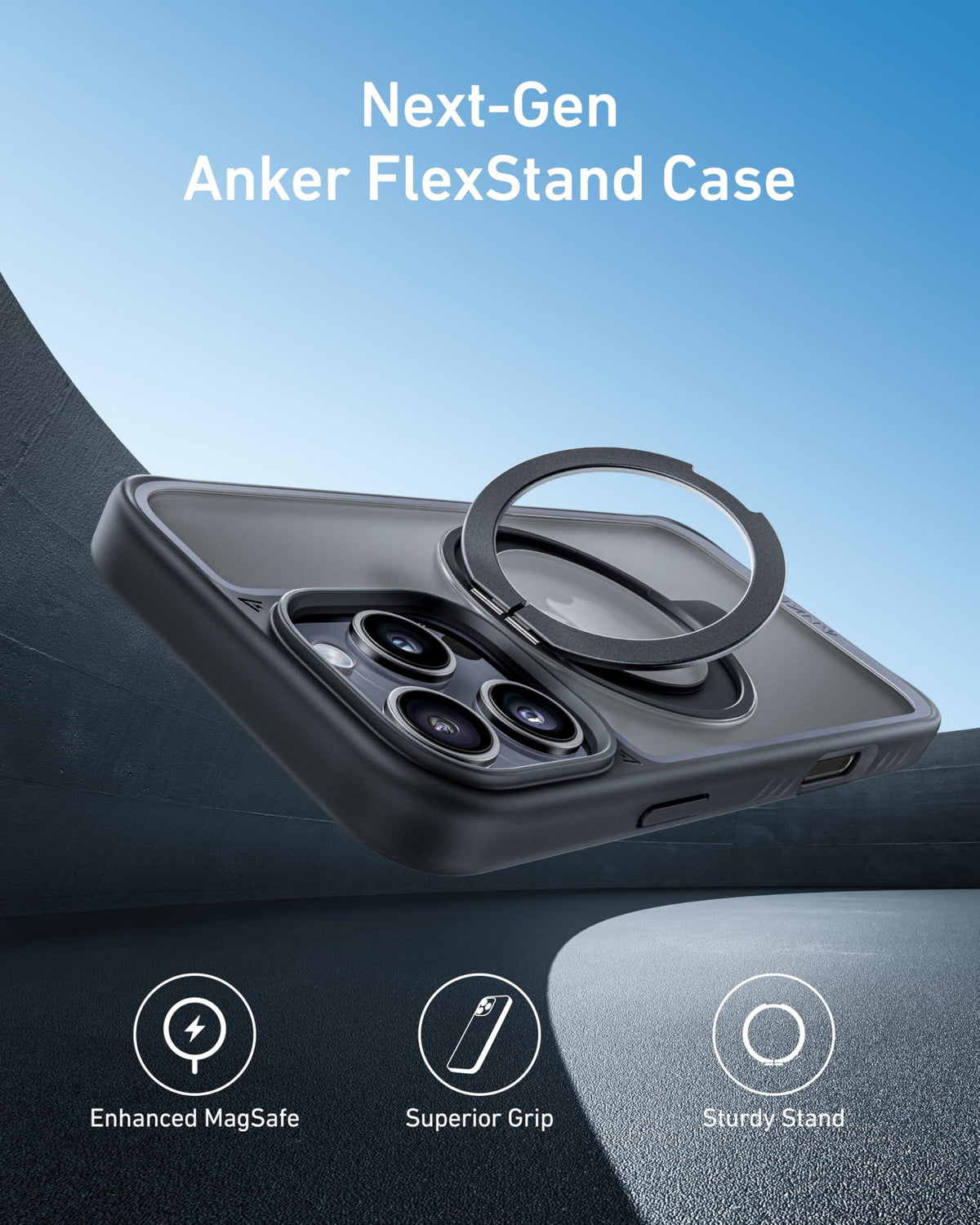 Anker MagGo Magnetic Case with Stand (360° Ring Stand) - Snagva