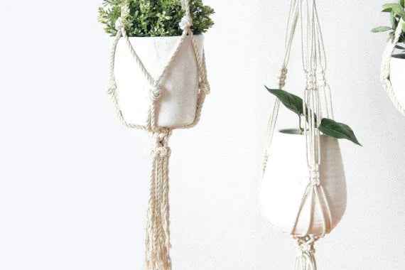 Plant Hanger, Macrame Plant Holder