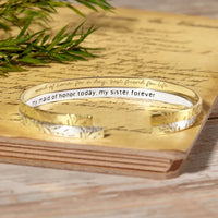 Packaging of the bridesmaid proposal bracelet gift, showing elegant wrapped presentation.