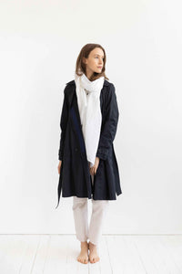White linen lightweight scarf