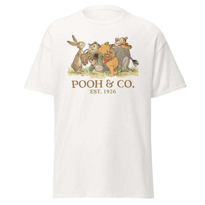 Retro Pooh & Co Vintage Disney Tee | Classic Unisex — Bella+Canvas Tee fan art by Snagva