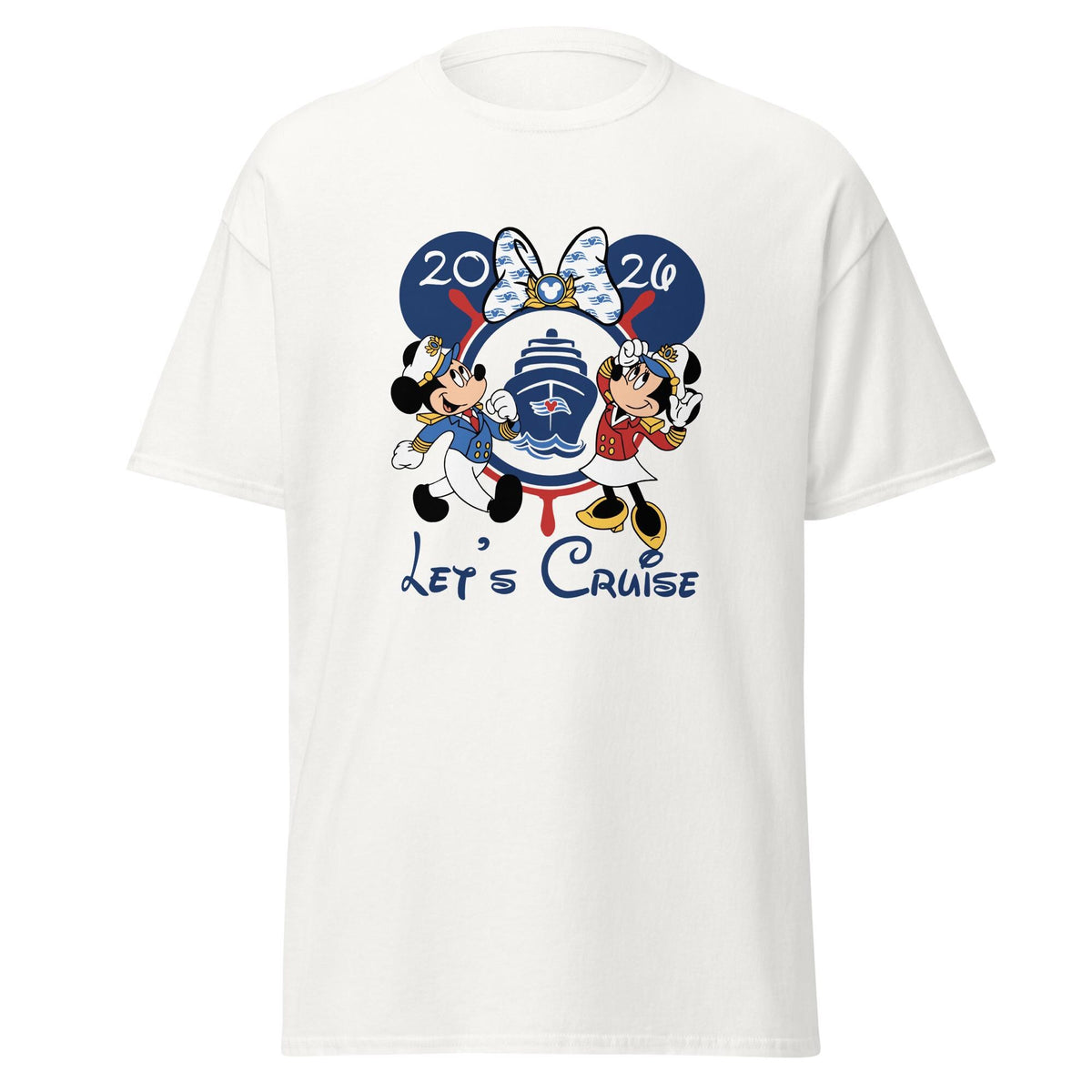 Disney 2026 Let's Cruise Mickey Minnie Vintage — Bella+Canvas Tee fan art by Snagva