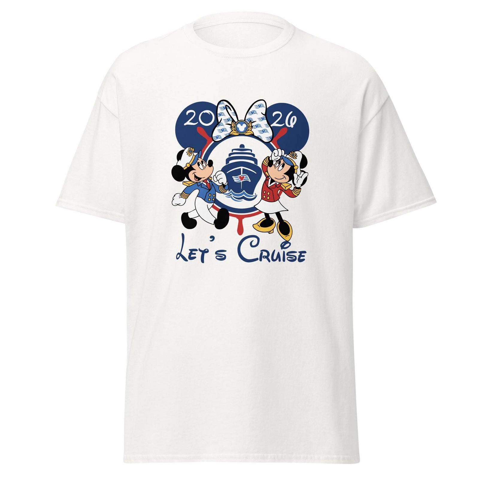 Disney 2026 Let's Cruise Mickey Minnie Vintage — Gildan Hoodie fan art by Snagva