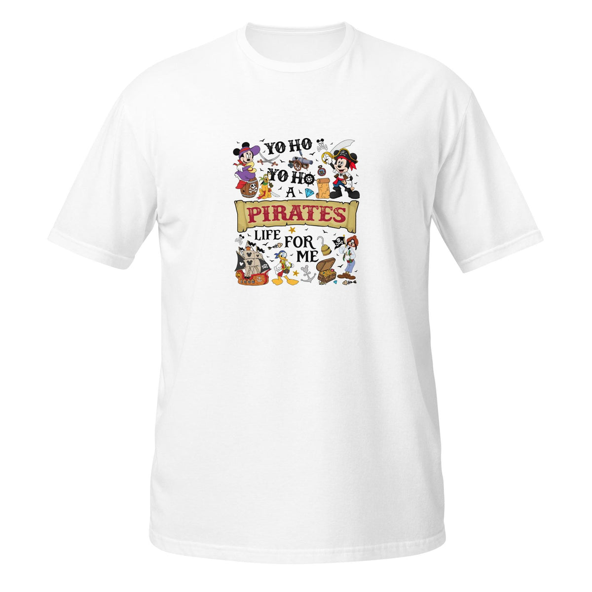 Disney Pirates Life For Me Vintage Tee | Yo Ho Yo Ho Retro G — Gildan Hoodie fan art by Snagva