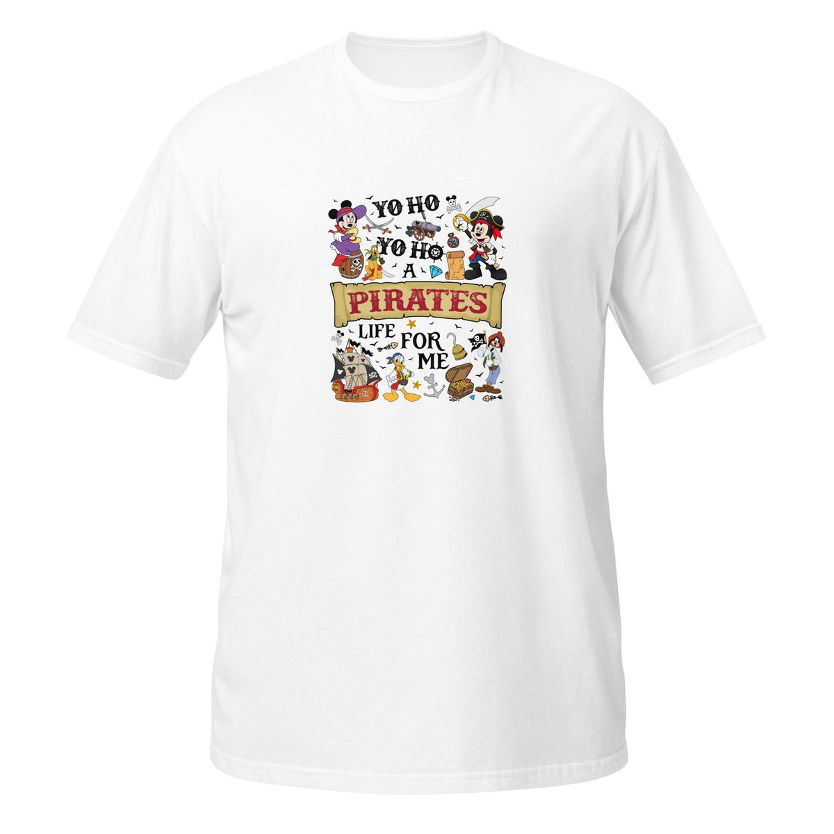 Disney Pirates Life For Me Vintage Tee | Yo Ho Yo Ho Retro G — Comfort Colors Tee fan art by Snagva