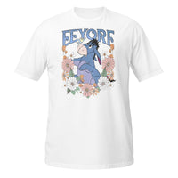 Retro Disney Eeyore Floral Vintage Tee | Winnie the Pooh Gra — Bella+Canvas Tee fan art by Snagva
