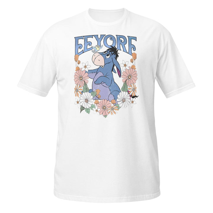 Retro Disney Eeyore Floral Vintage Tee | Winnie the Pooh Gra — Comfort Colors Tee fan art by Snagva