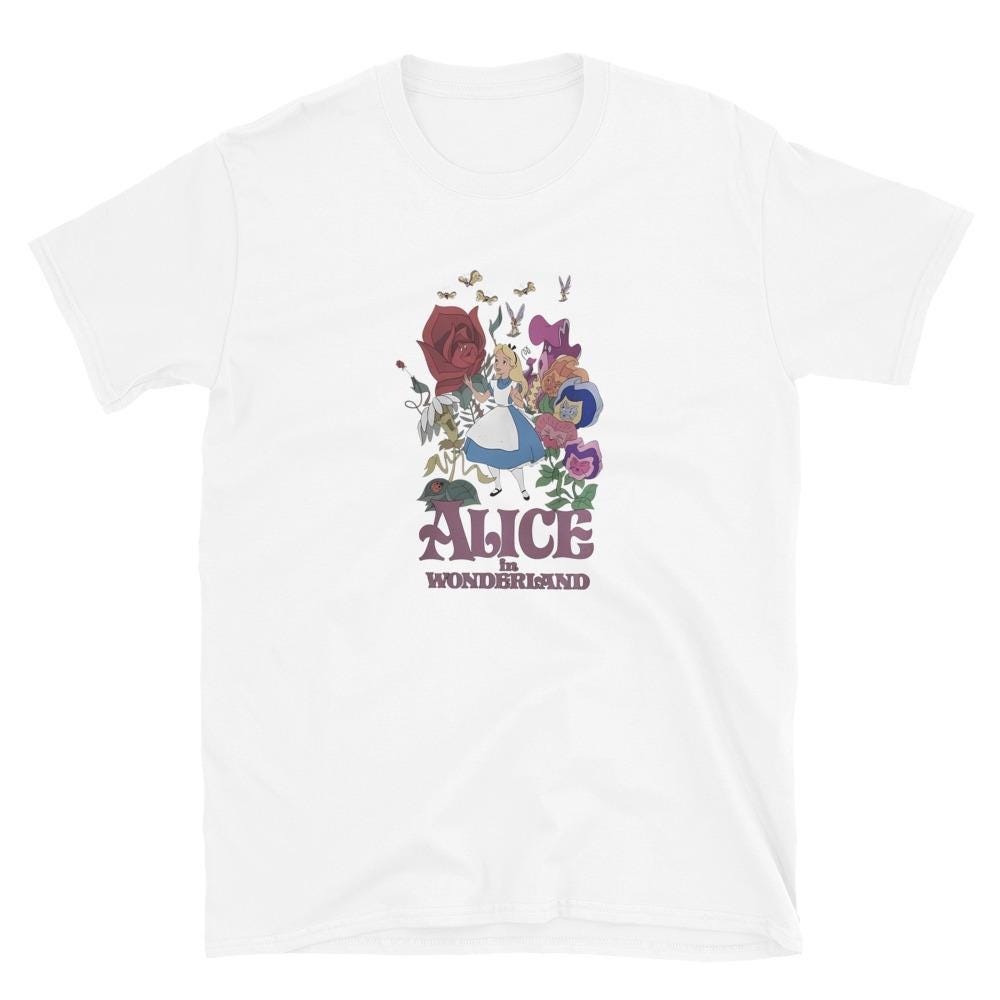 Retro Alice in Wonderland Vintage Disney Tee | Classic Disne — Bella+Canvas Tee fan art by Snagva (3)