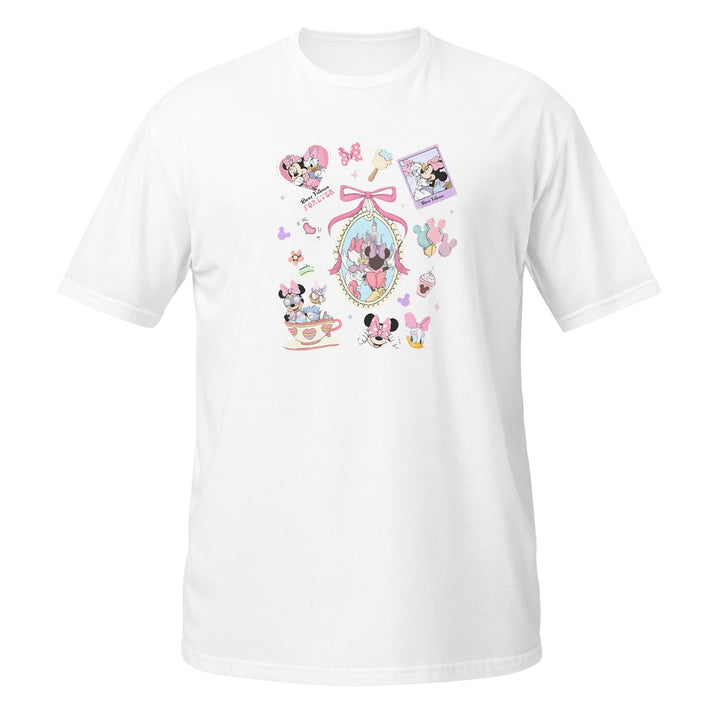 Coquette Minnie and Daisy Bow Vintage Tee | Disney Cute Grap — Bella+Canvas Tee fan art by Snagva