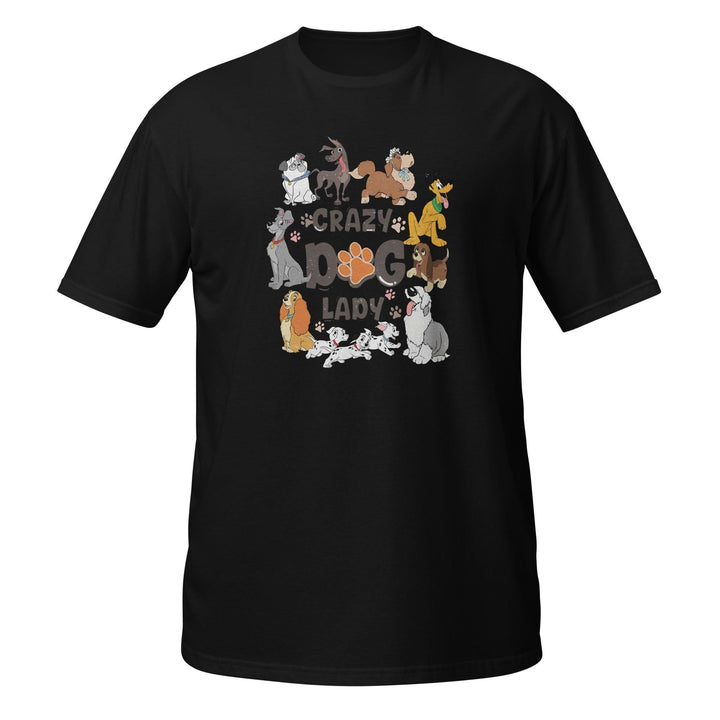 Crazy Dog Lady Disney Tee | Retro 101 Dalmatians Dogs Vintag — Bella+Canvas Tee fan art by Snagva