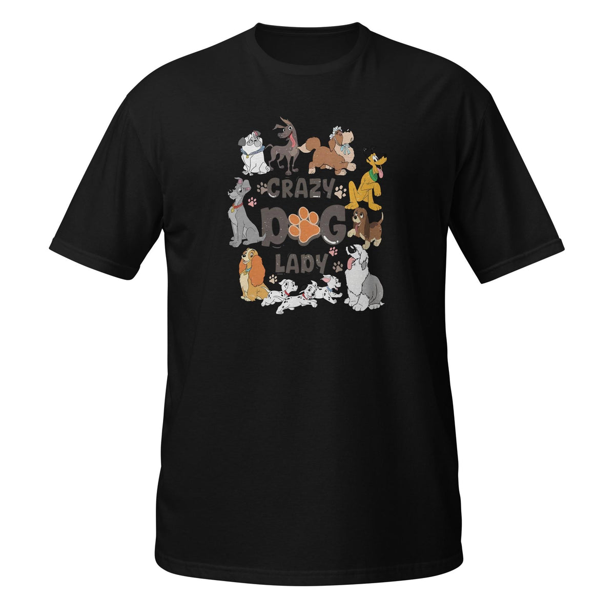 Crazy Dog Lady Disney Tee | Retro 101 Dalmatians Dogs Vintag — Comfort Colors Tee fan art by Snagva