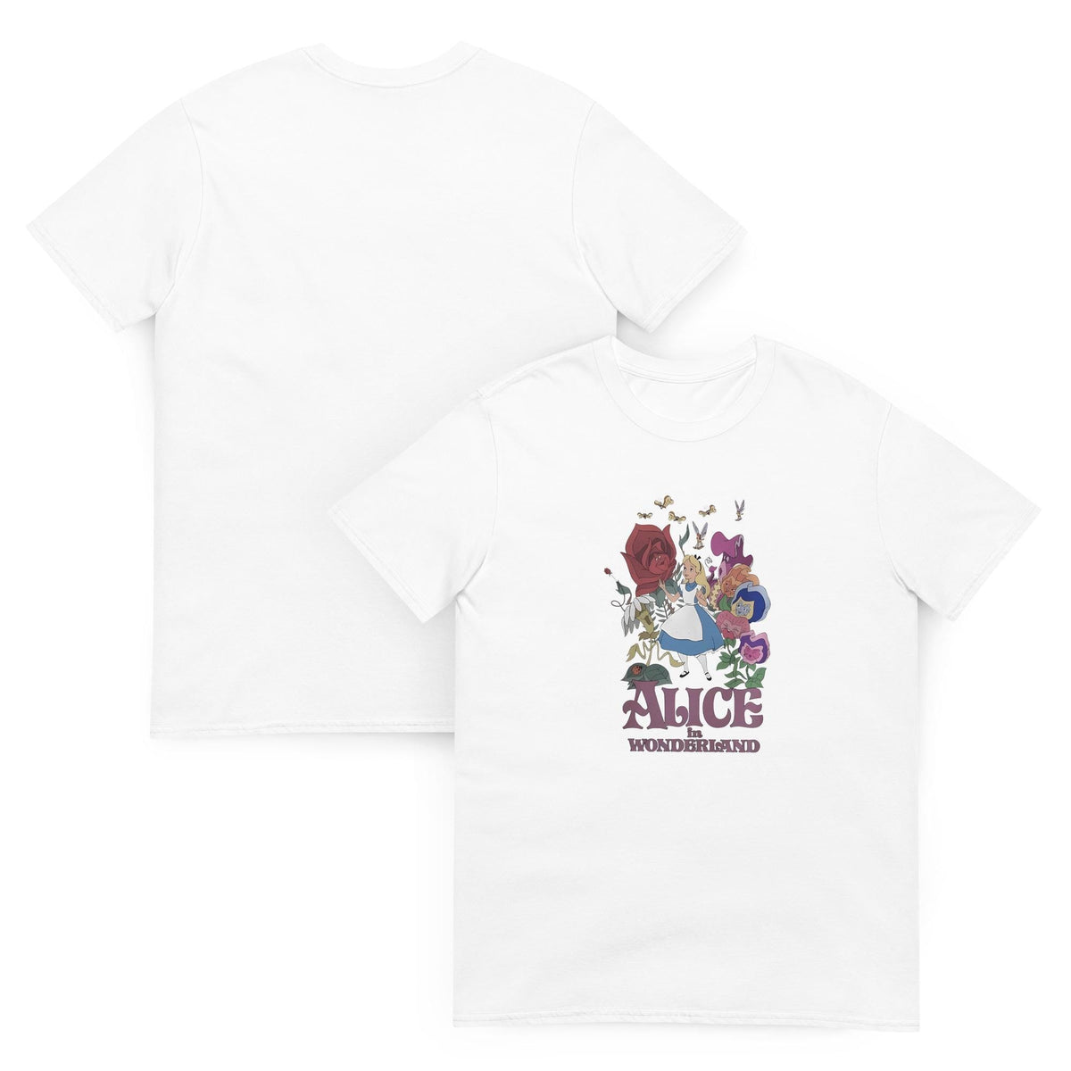 Retro Alice in Wonderland Vintage Disney Tee | Classic Disne — Bella+Canvas Tee fan art by Snagva (5)