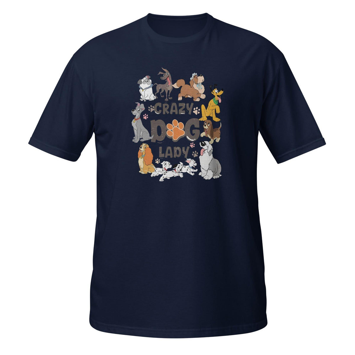 Crazy Dog Lady Disney Tee | Retro 101 Dalmatians Dogs Vintag — Comfort Colors Tee fan art by Snagva (2)