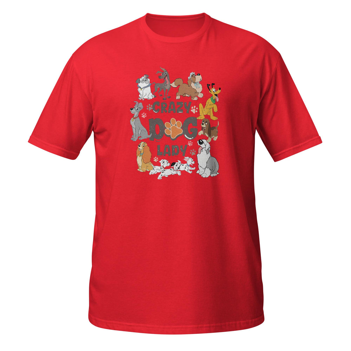 Crazy Dog Lady Disney Tee | Retro 101 Dalmatians Dogs Vintag — Comfort Colors Tee fan art by Snagva (4)