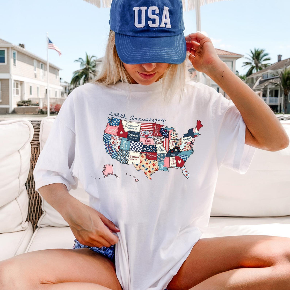 250th Anniversary USA Map — Gildan Hoodie fan art by Snagva (5)